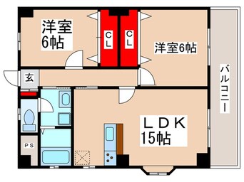 間取図 エステート国立