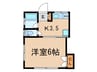 滝王子コーヨーハイツ 1Kの間取り