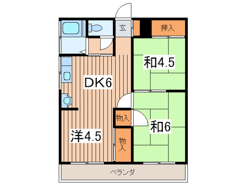間取図 相武ハイツＢ