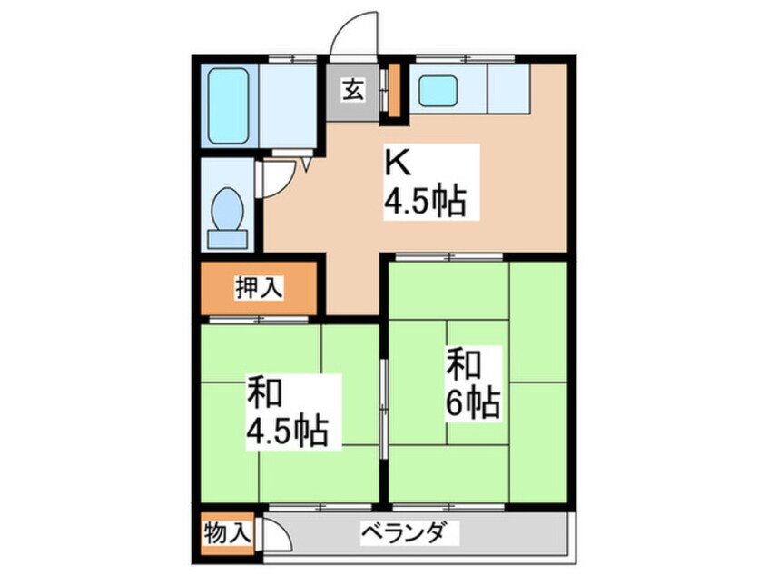 間取図 サンアベニュ－桂