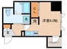 リヴシティ文京本郷（１１０１） 1Rの間取り