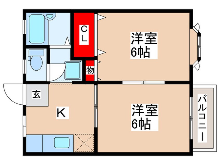 間取図 フラワ－ハイツ