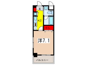 間取図 レジディア新川(315)