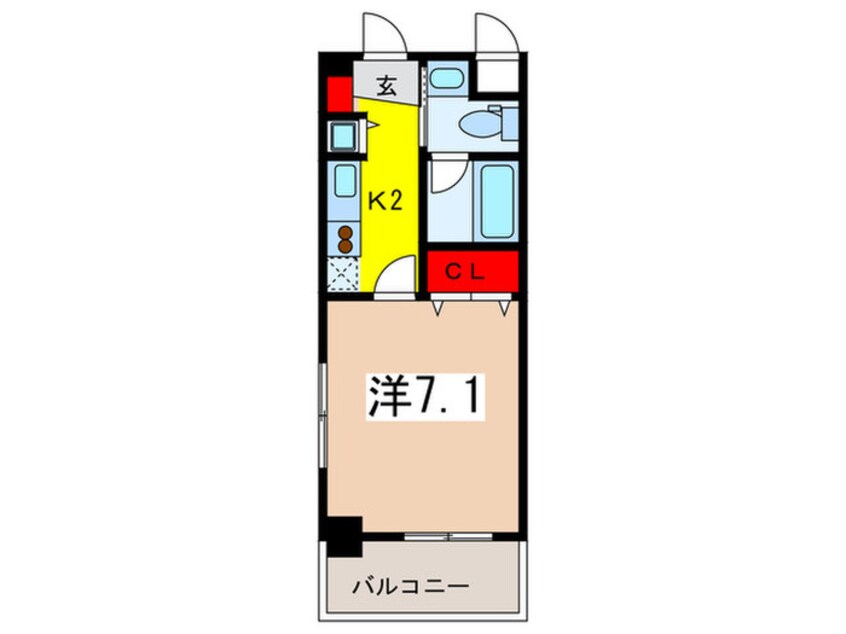 間取図 レジディア新川(315)