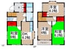 水野戸建 4DKの間取り