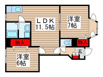 間取図 アヴニ－ルＢ棟