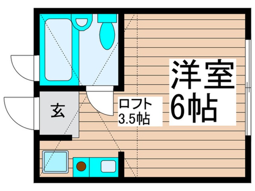 間取図 リバ－サイド四つ木