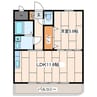 アパートメント上町 1LDKの間取り