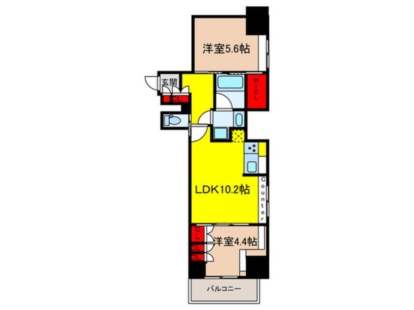 間取図 パークアクシス神保町