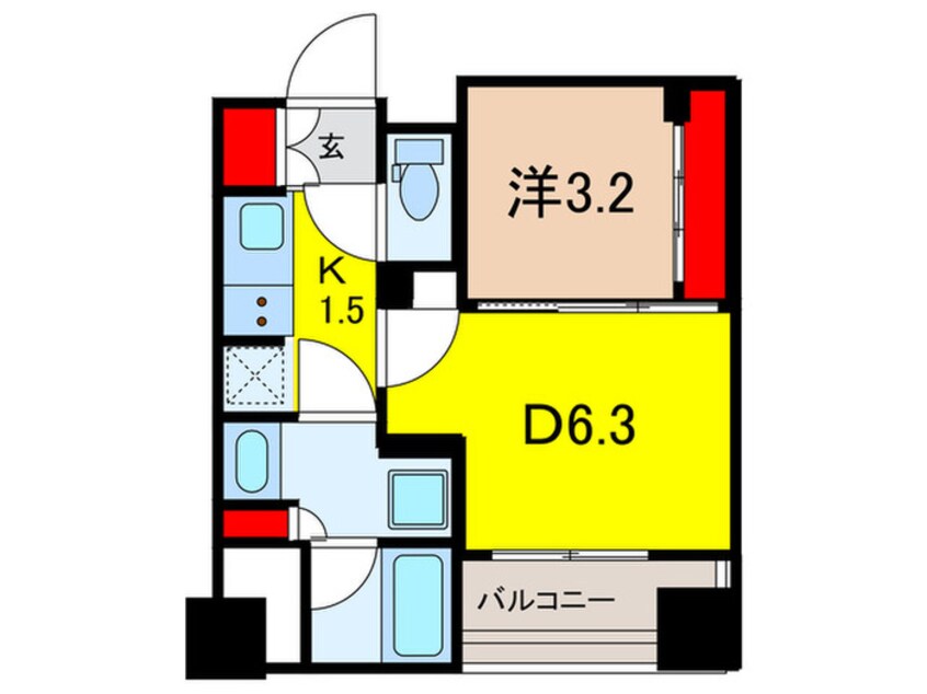 間取図 パークアクシス神保町