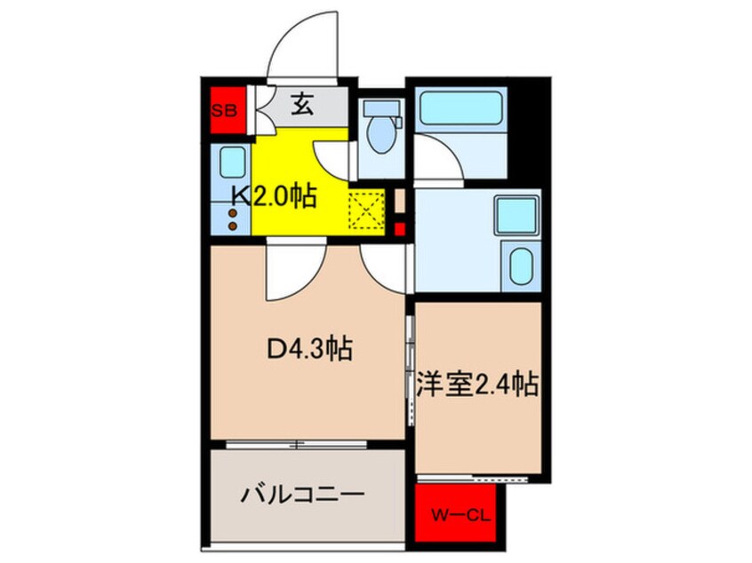 間取図 パークアクシス神保町