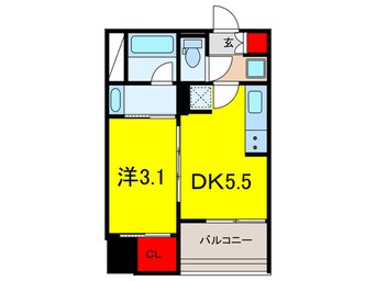 間取図 パークアクシス神保町