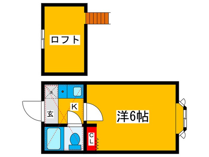 間取り図 ローズアパートB棟