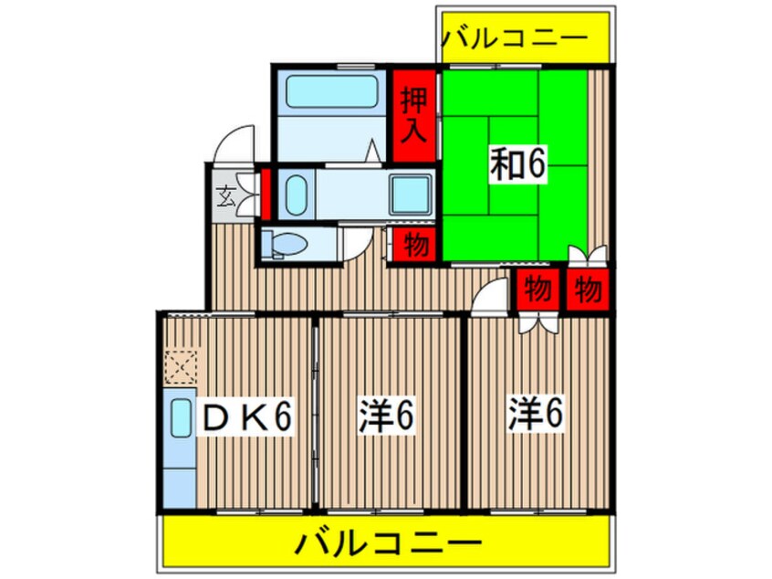 間取図 隆の湯ハイツ