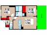 ハレマリーナ岩瀬 2LDKの間取り