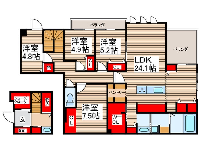 間取り図 ハレマリーナ岩瀬