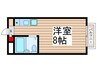 Ｋ．ＳフラットⅠ 1Rの間取り