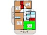 エータイマンション 3LDKの間取り