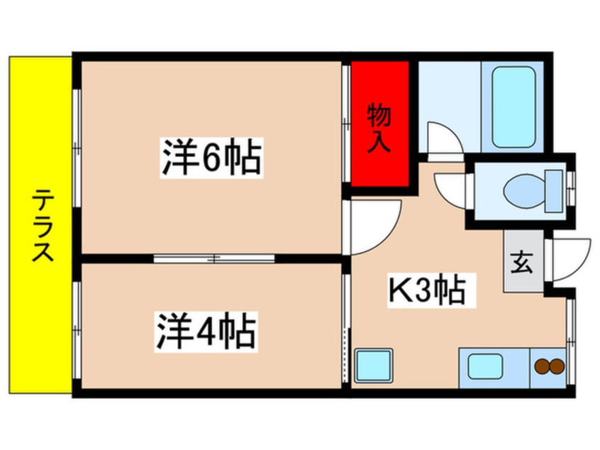間取図 レジデンス若草