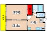 レジデンス若草 2Kの間取り