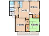 グランドゥ－ル 3DKの間取り