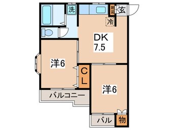間取図 しゃんぶる　みお
