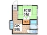 クリーンハイツ 1DKの間取り