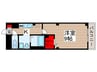 GENOVIA原木中山 1Kの間取り