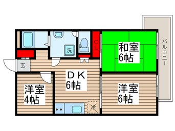 間取図 シロタコーポ