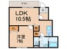 プレジオ 1LDKの間取り