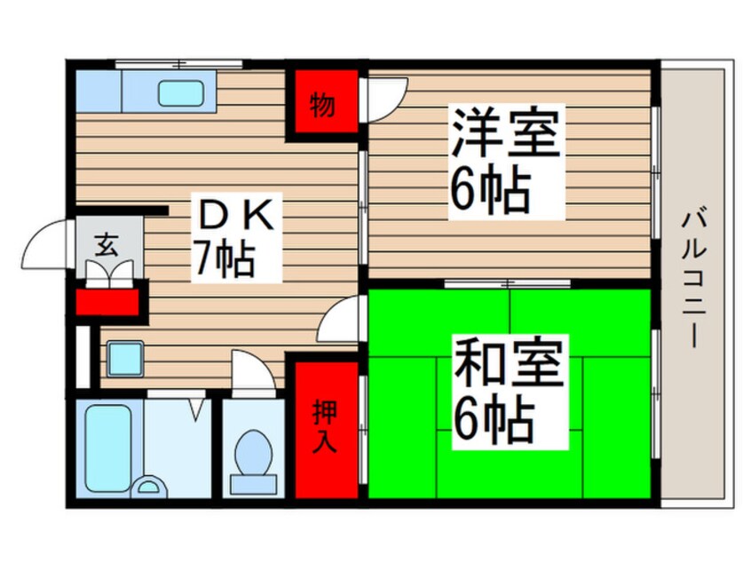 間取図 プレザント末廣