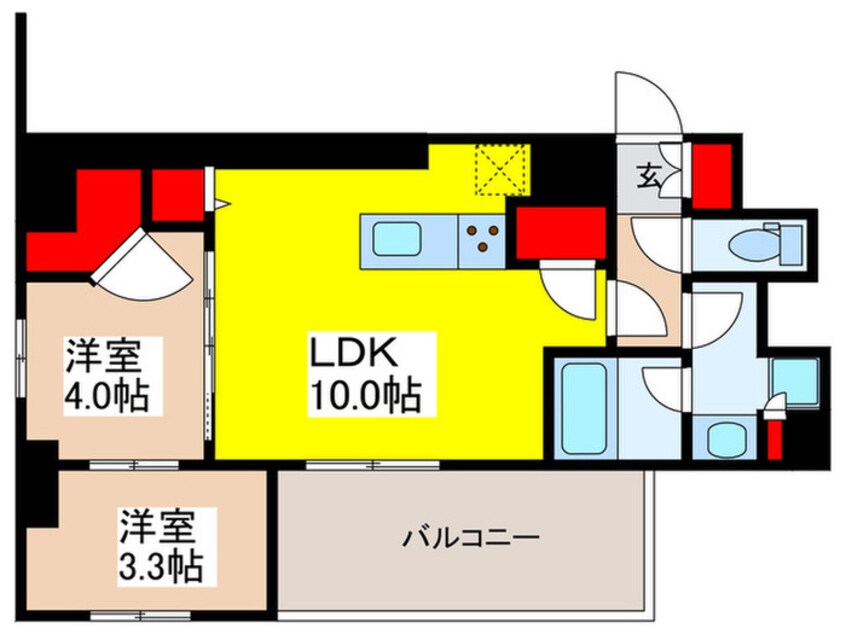 間取図 パークアクシス神田レジデンス