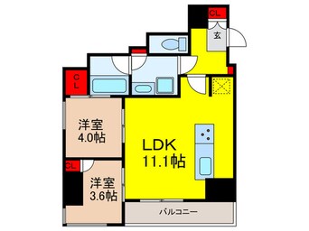 間取図 パークアクシス神田レジデンス