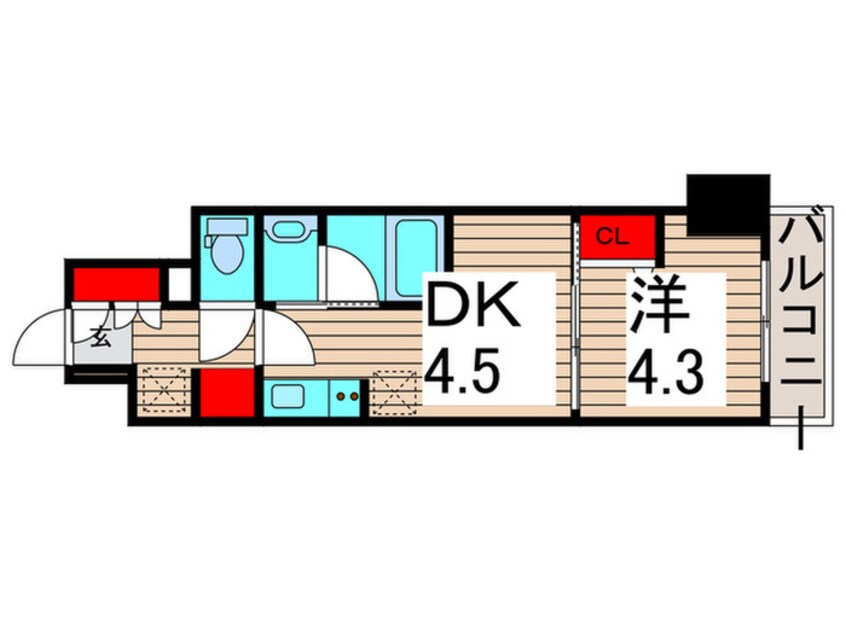 間取図 ラフィスタ北綾瀬(703)