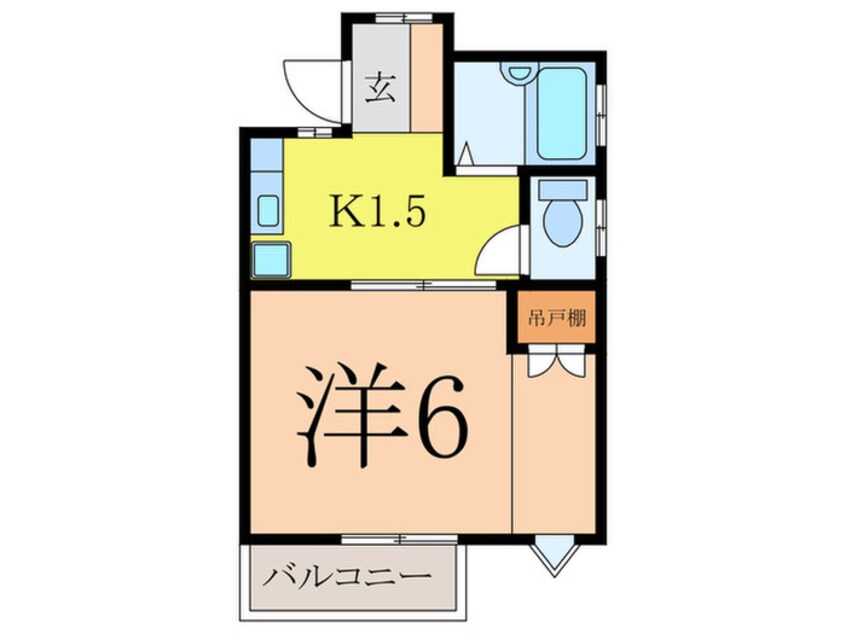 間取図 クロ－バ－ハイツ