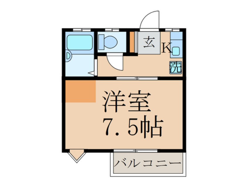 間取図 クロ－バ－ハイツ