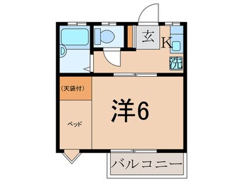 間取図 クロ－バ－ハイツ