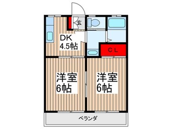 間取図 友愛コーポ