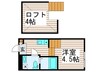 ハーモニーテラス栗原 1Rの間取り