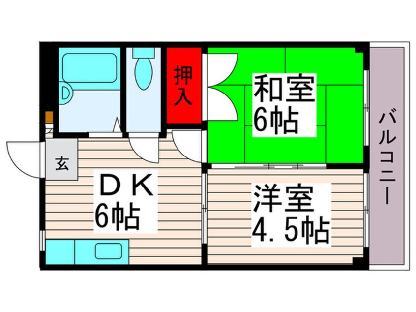 間取図 フラワ－コ－ポ