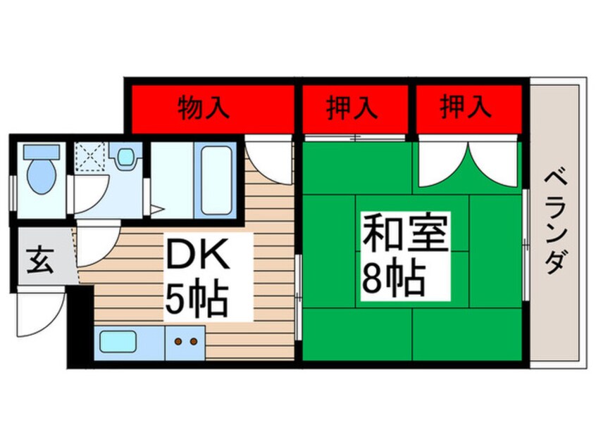 間取図 フラワ－コ－ポ