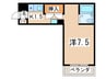 ｳﾞｨﾗﾌﾛｰﾚｽﾀ 1Kの間取り
