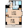 セラピアザ船橋 1LDKの間取り