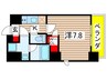 リヴシティ森下駅前(801) 1Kの間取り