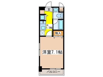 間取図 レジディア新川(416)