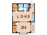 リヴィエ－ルノムラ 1LDK+Sの間取り