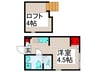 ハーモニーテラス栗原Ⅱ 1Rの間取り