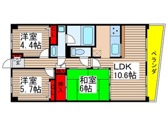 間取図 モンテローザ緑が丘