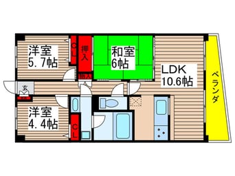 間取図 モンテローザ緑が丘