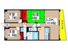 モンテローザ緑が丘 3LDKの間取り